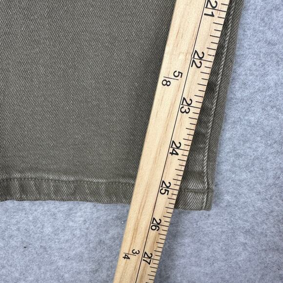 Michael Kors Chino Pants WMNS 10 Olive Green Straight Leg High Rise QS49055E9U - Picture 15 of 16